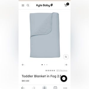 Kyte Baby Toddler Blanket TOG 2.5 / color Fog
